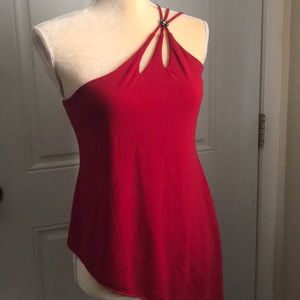 MINT Red Fashion Top